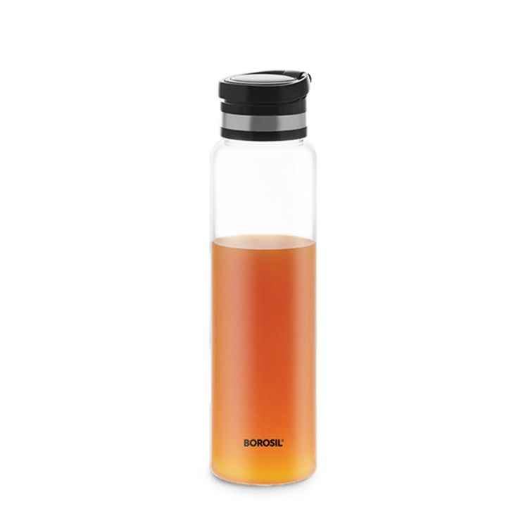 Borosil Easygo Glass Bottle Stainless Steel Lid -1 Liter