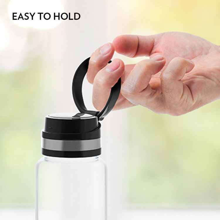 Borosil Easygo Glass Bottle Stainless Steel Lid -1 Liter