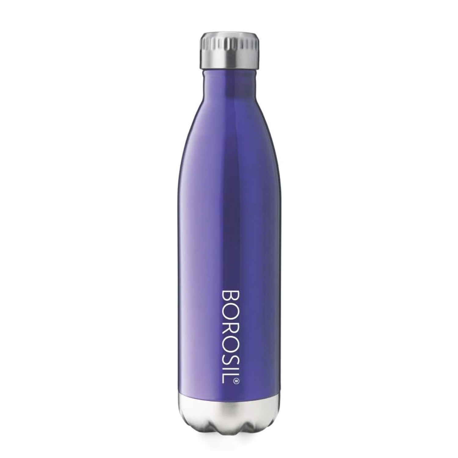 Borosil Vacuum Bolt Bottle Blue - 500 ML