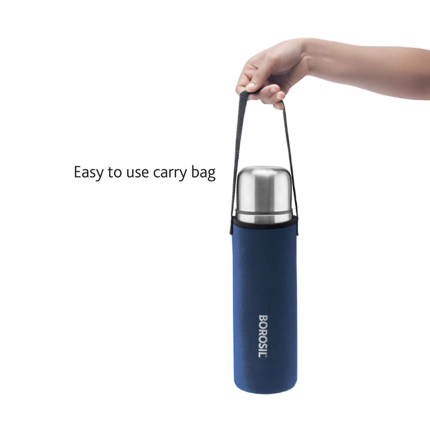 Borosil Vaccum Thermo Flask Blue