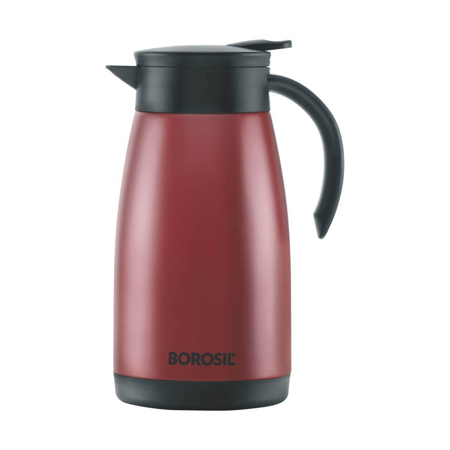 Borosil Vacuum Insulated Teapot Flask - Stainless Steel - 1.5 Litre - FLKT15RED20