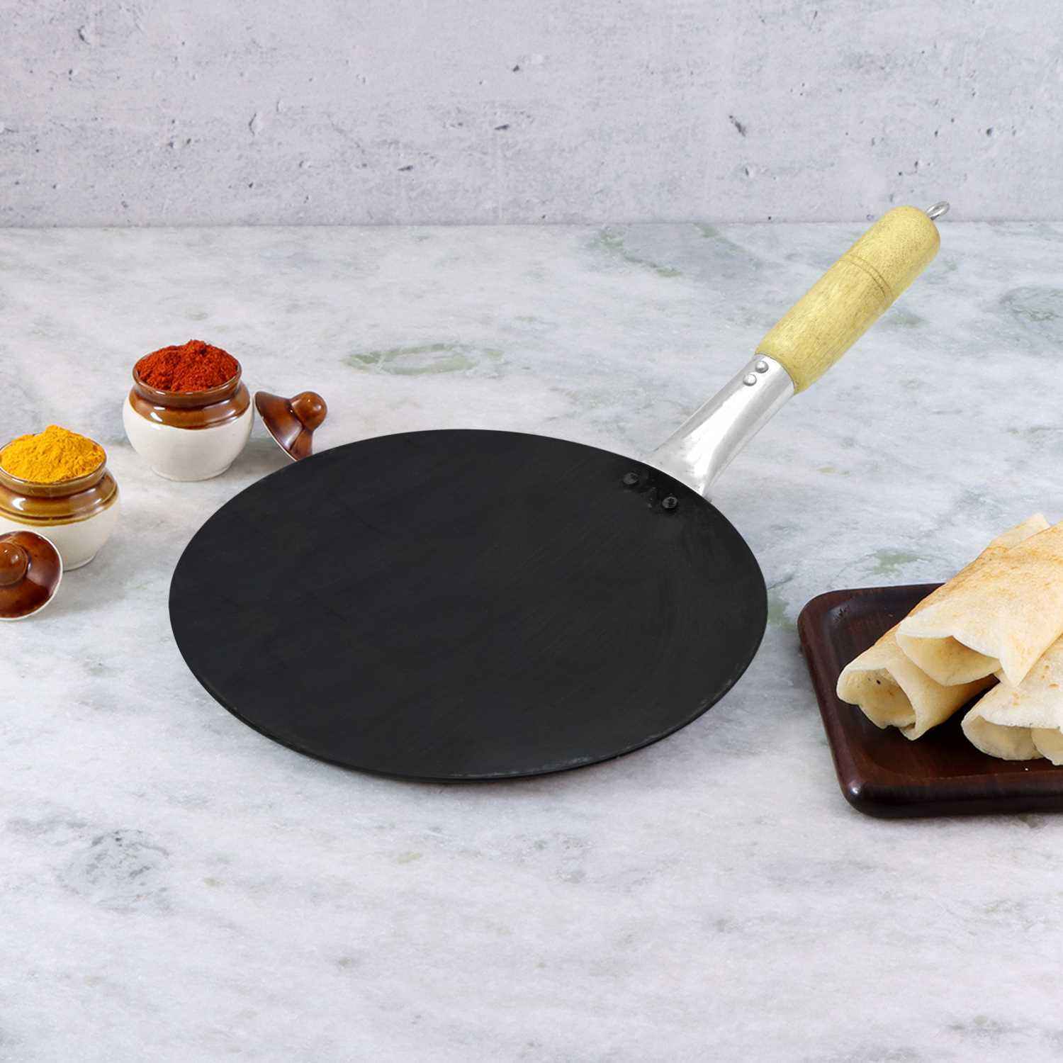 Raj Iron Flat Cooking Pan (Tawa)