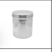  RAJ STEEL ROUND STORAGE CONTAINER 1L