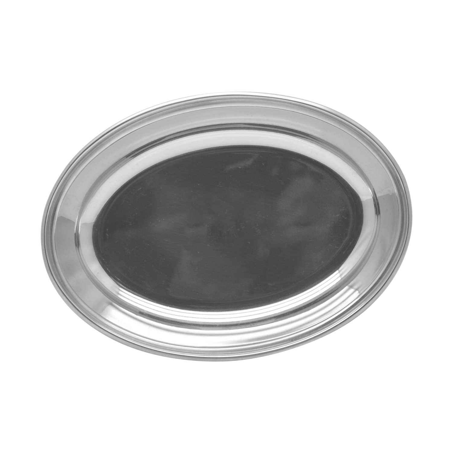 Raj Steel Oval Deep Plate