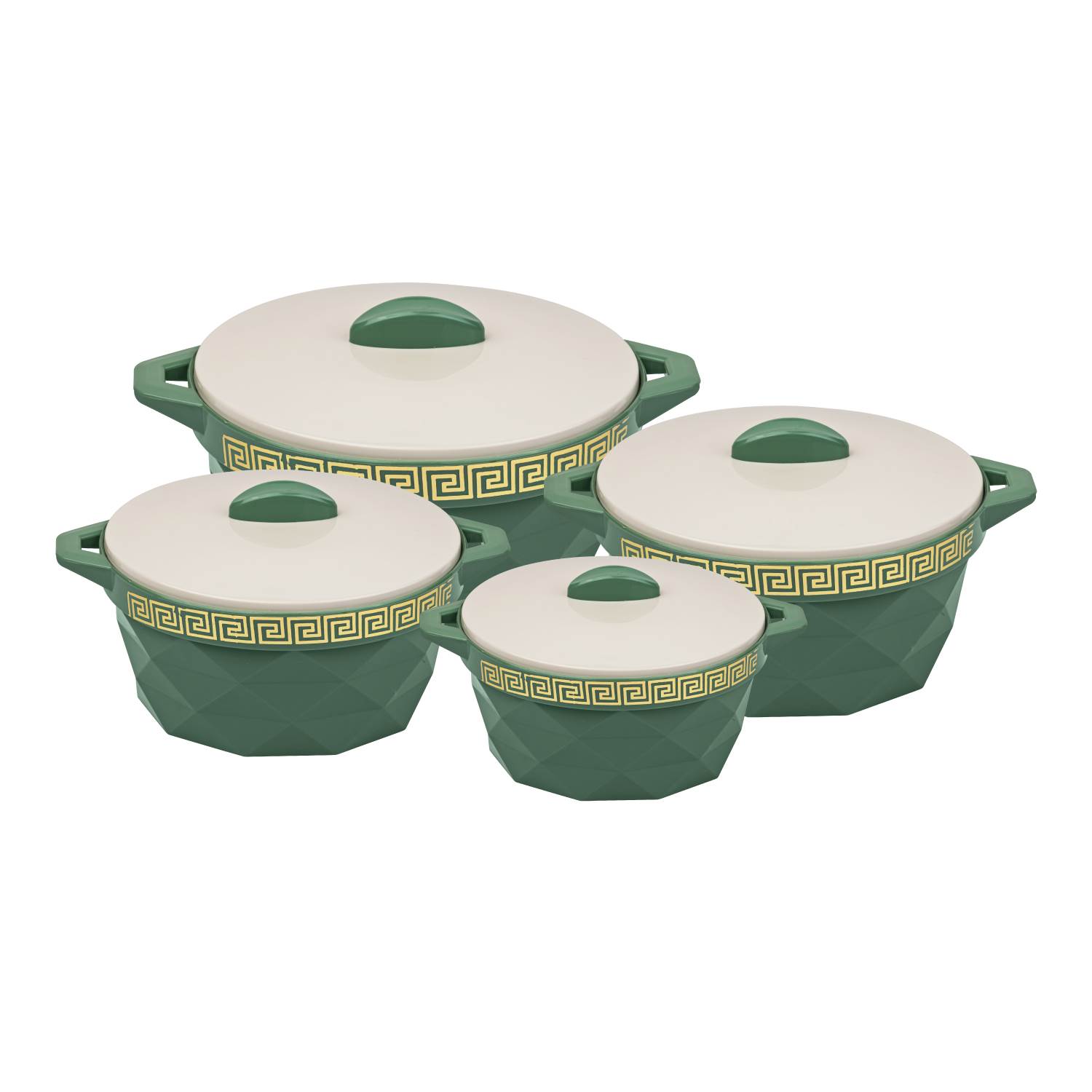 Selvel Diamond Casserole 4 Pc Set (1000/1500/2000/3000 Ml)