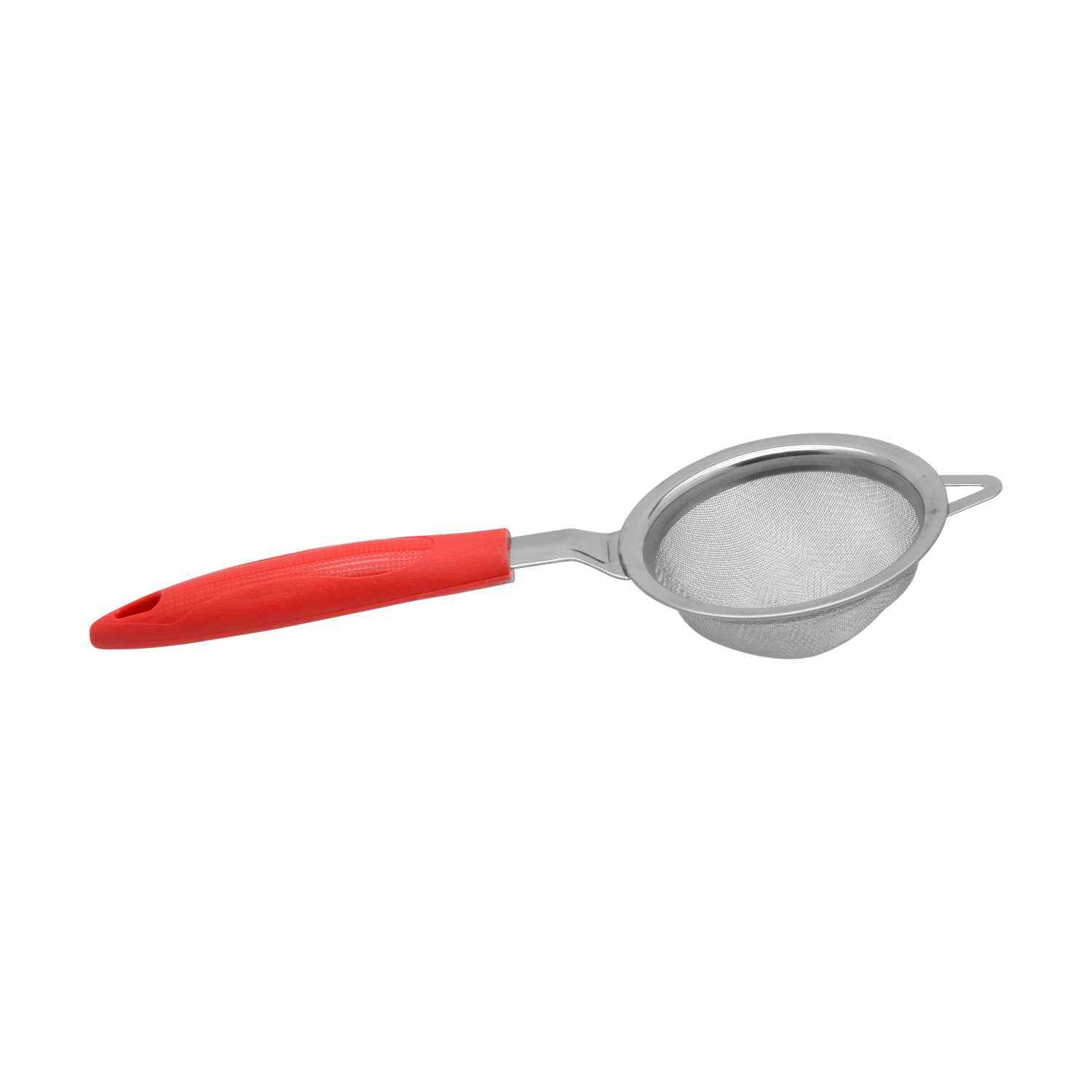 Raj Red Plastic Handle Tea Stainer