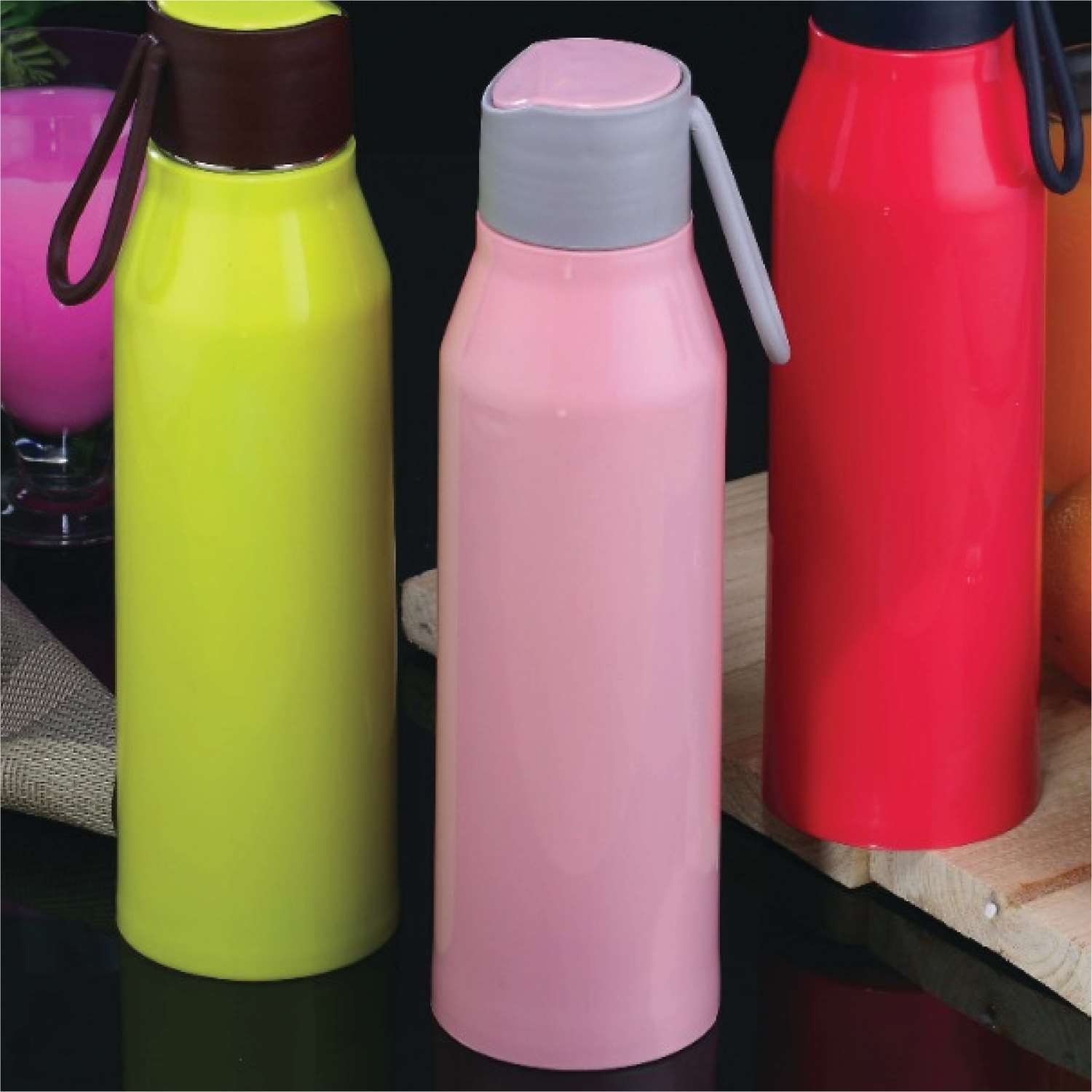 Selvel Bolt Plastic Water Bottle Pink 500Ml