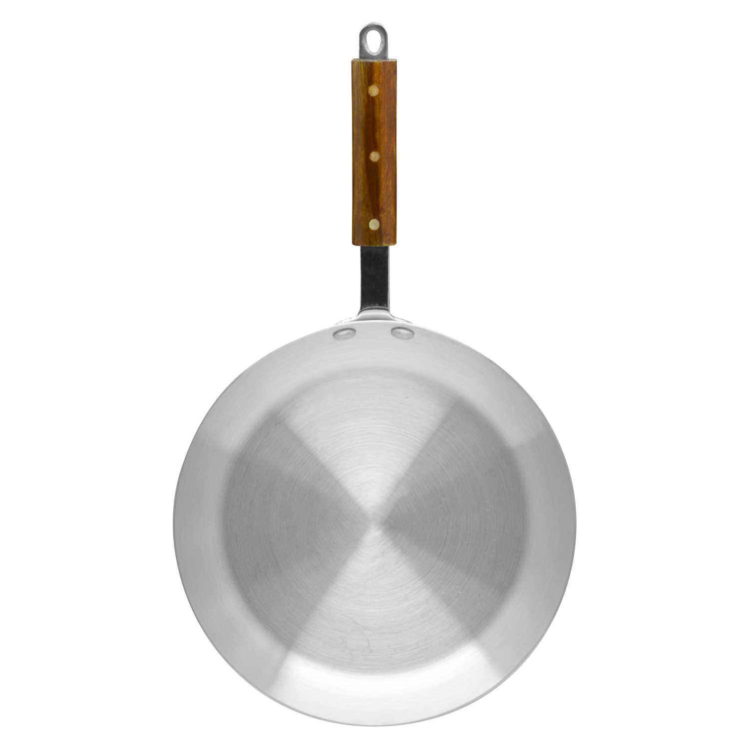 Raj Aluminium Frying Pan With Wooden Handle