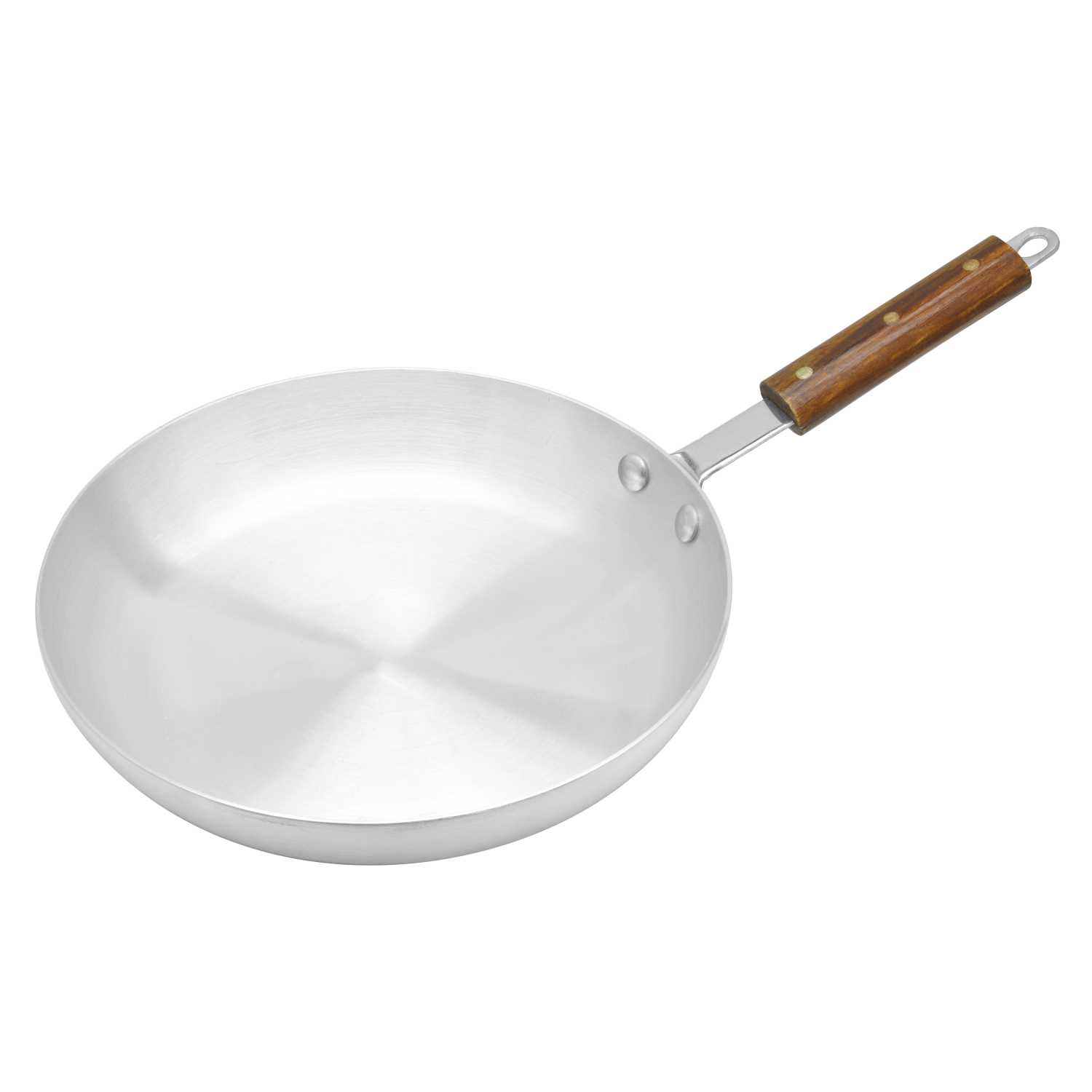 Raj Aluminium Frying Pan With Wooden Handle