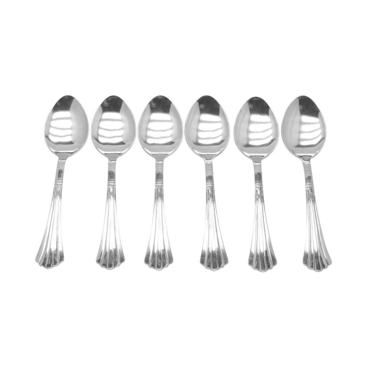 Rk Onida Steel Dessert Spoon (Set Of 6) 