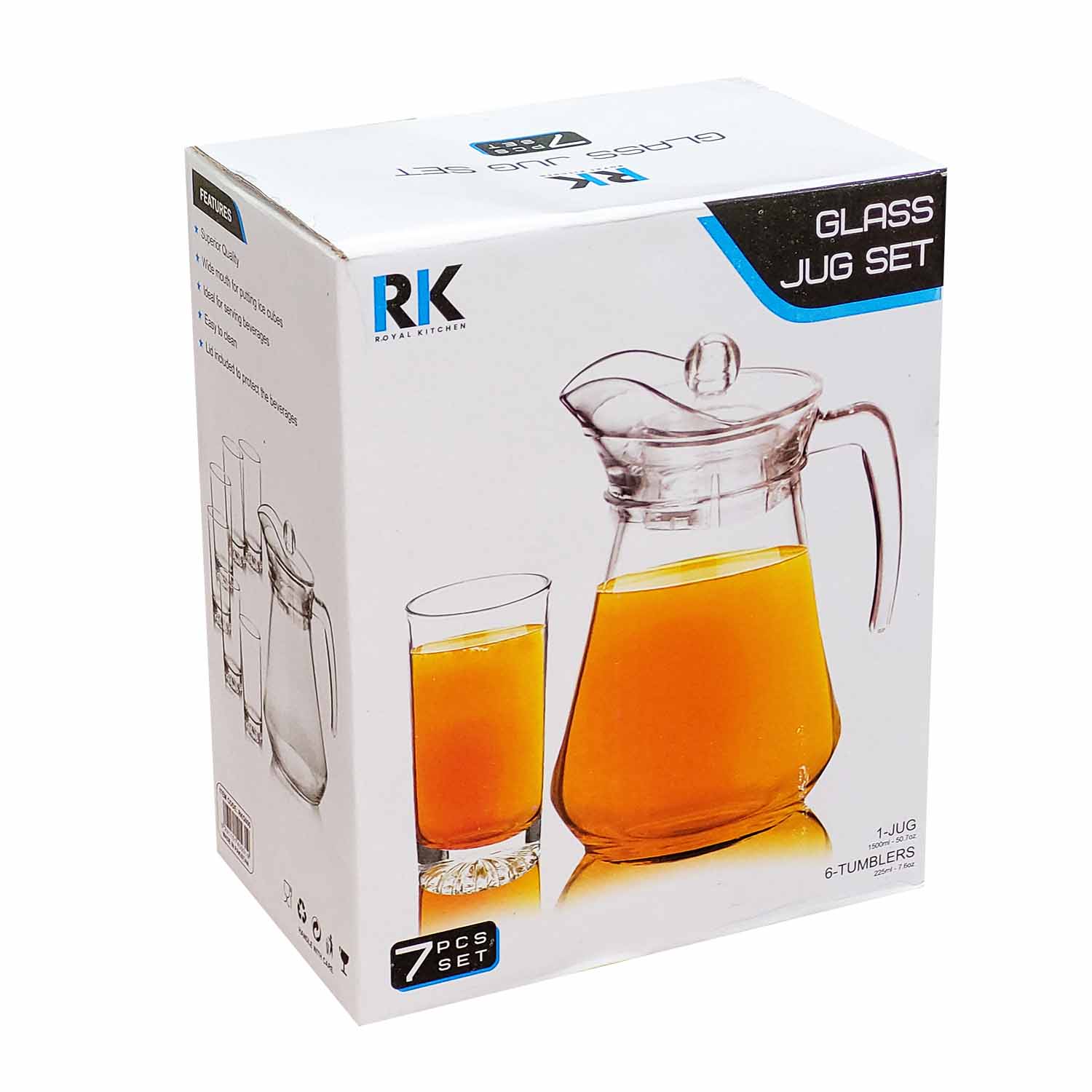 RK 7 Pcs Glass Jug Set