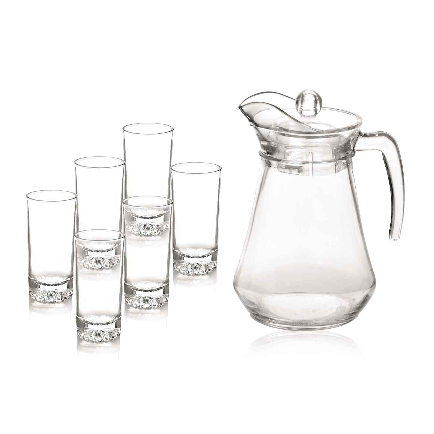 RK 7 Pcs Glass Jug Set Plain