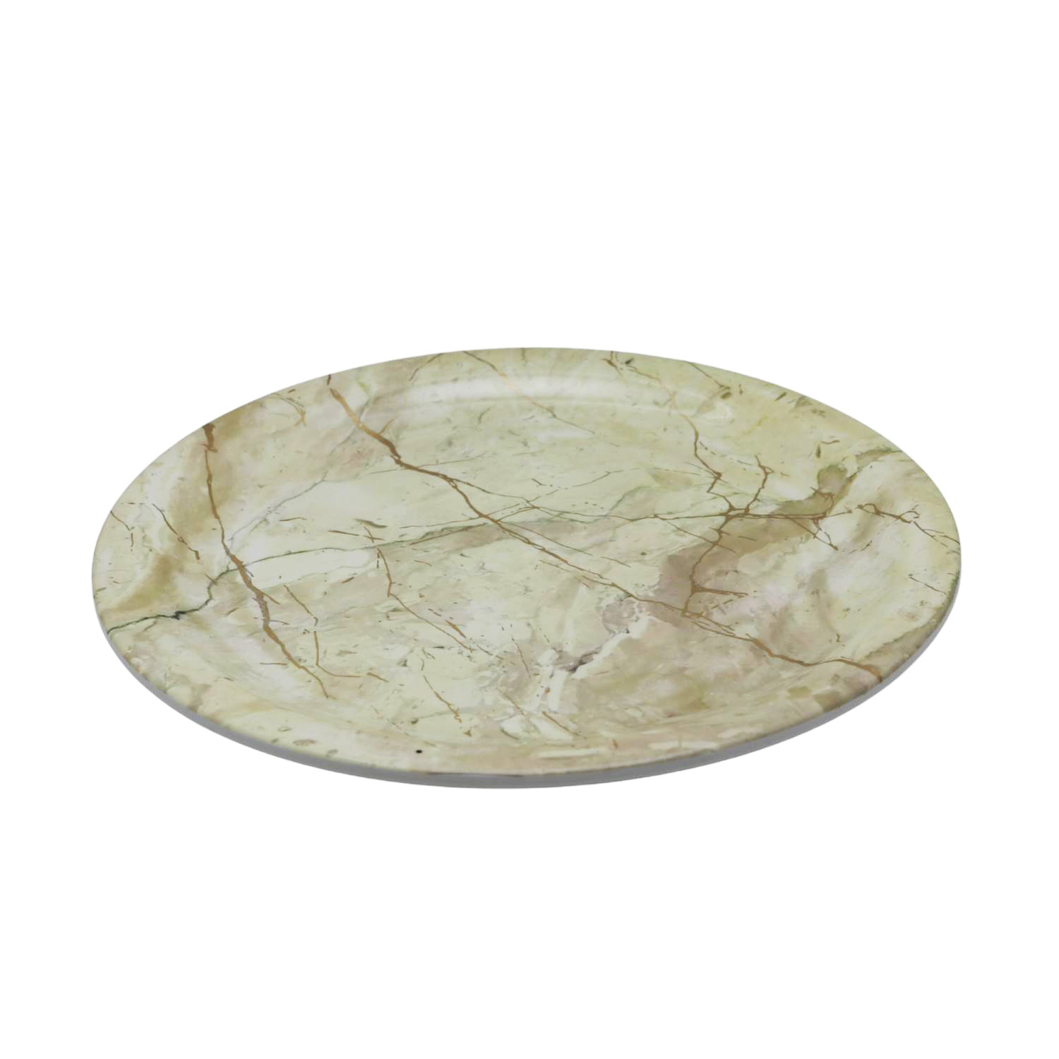 Rk Static Gold Melamine Dinner Plate 10.5"