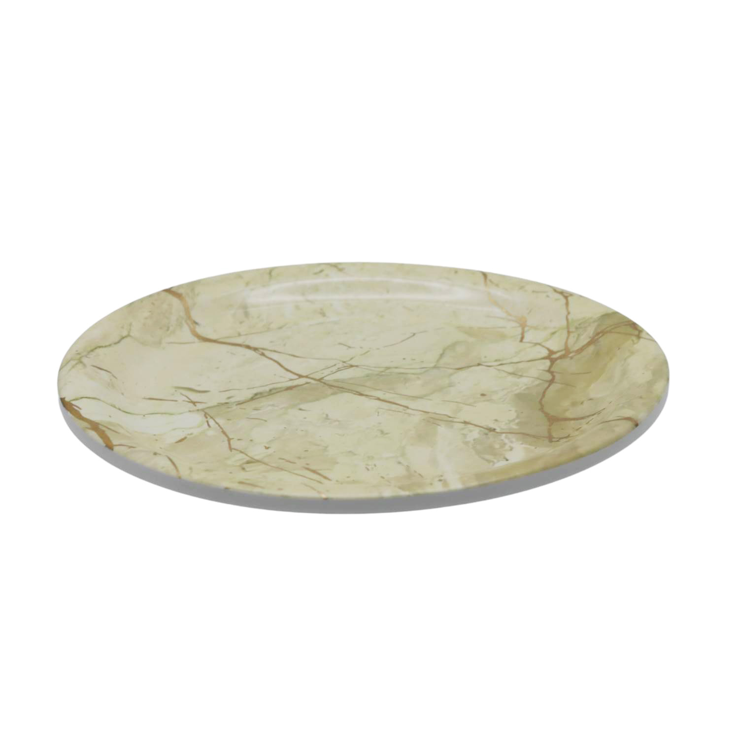 Rk Beige Static Gold Melamine Side Plate 7.5"