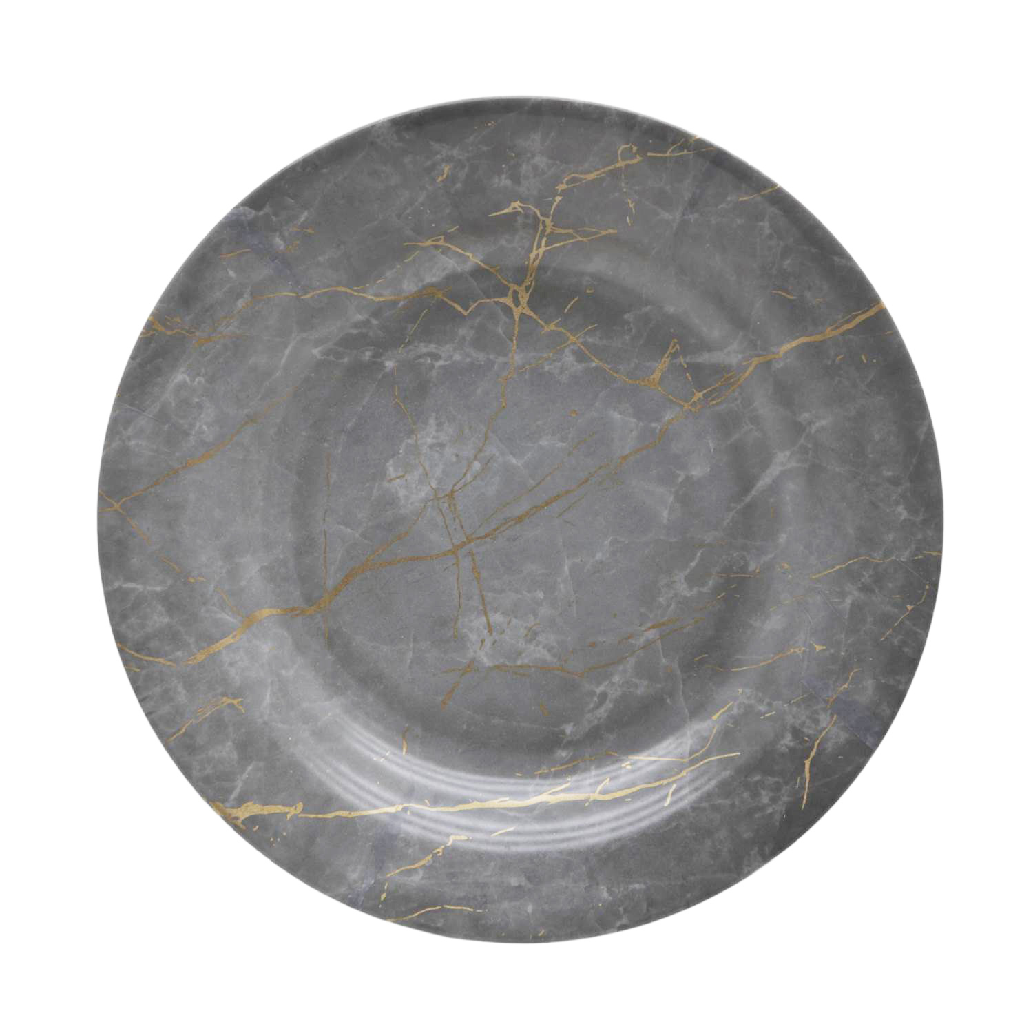 Rk Static Gold Melamine Soup Plate 10.5"