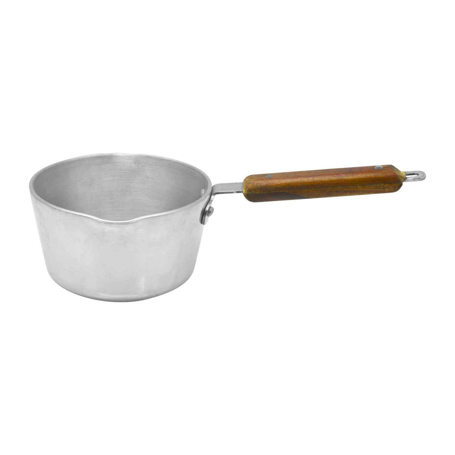 Raj Wooden Handle Aluminium Milk Pan