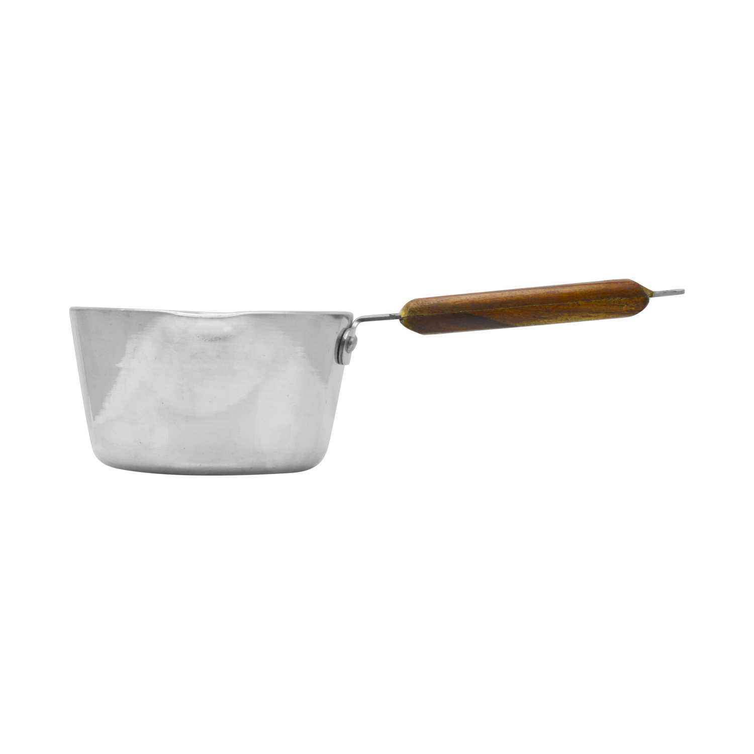 Raj Wooden Handle Aluminium Milk Pan