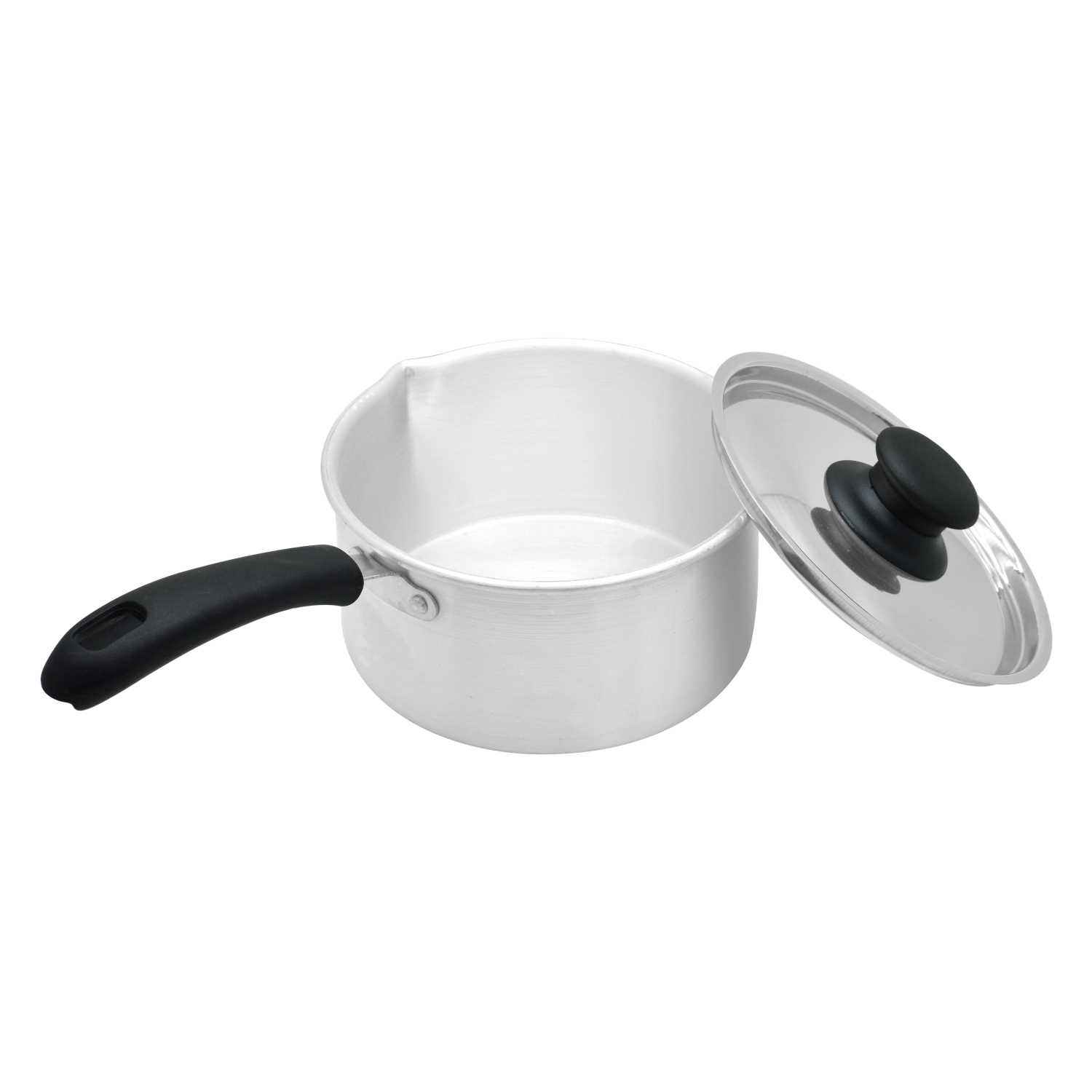 Raj Aluminium Saucepan With Cover Matt Finish