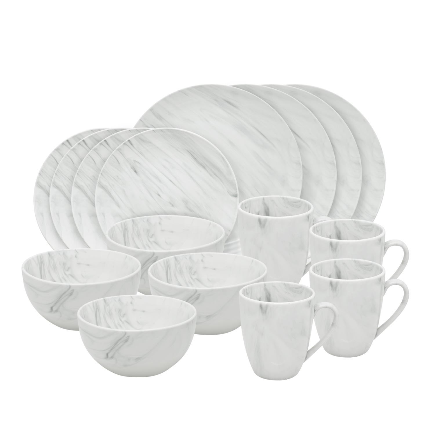 Kitchen Master 16 Pcs Dinner Set - MARBLE