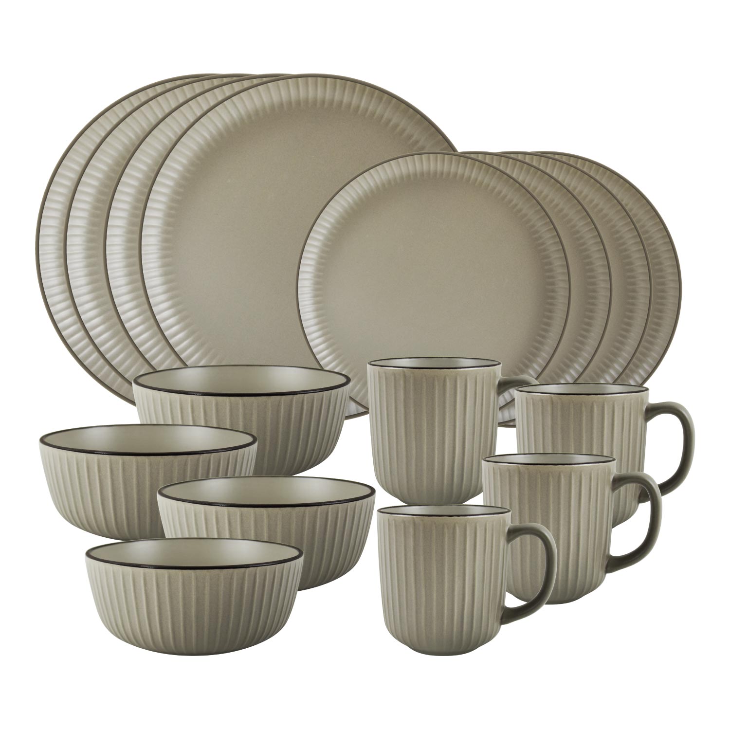 Kitchen Master 16 Pcs Dinner Set - MOCHA