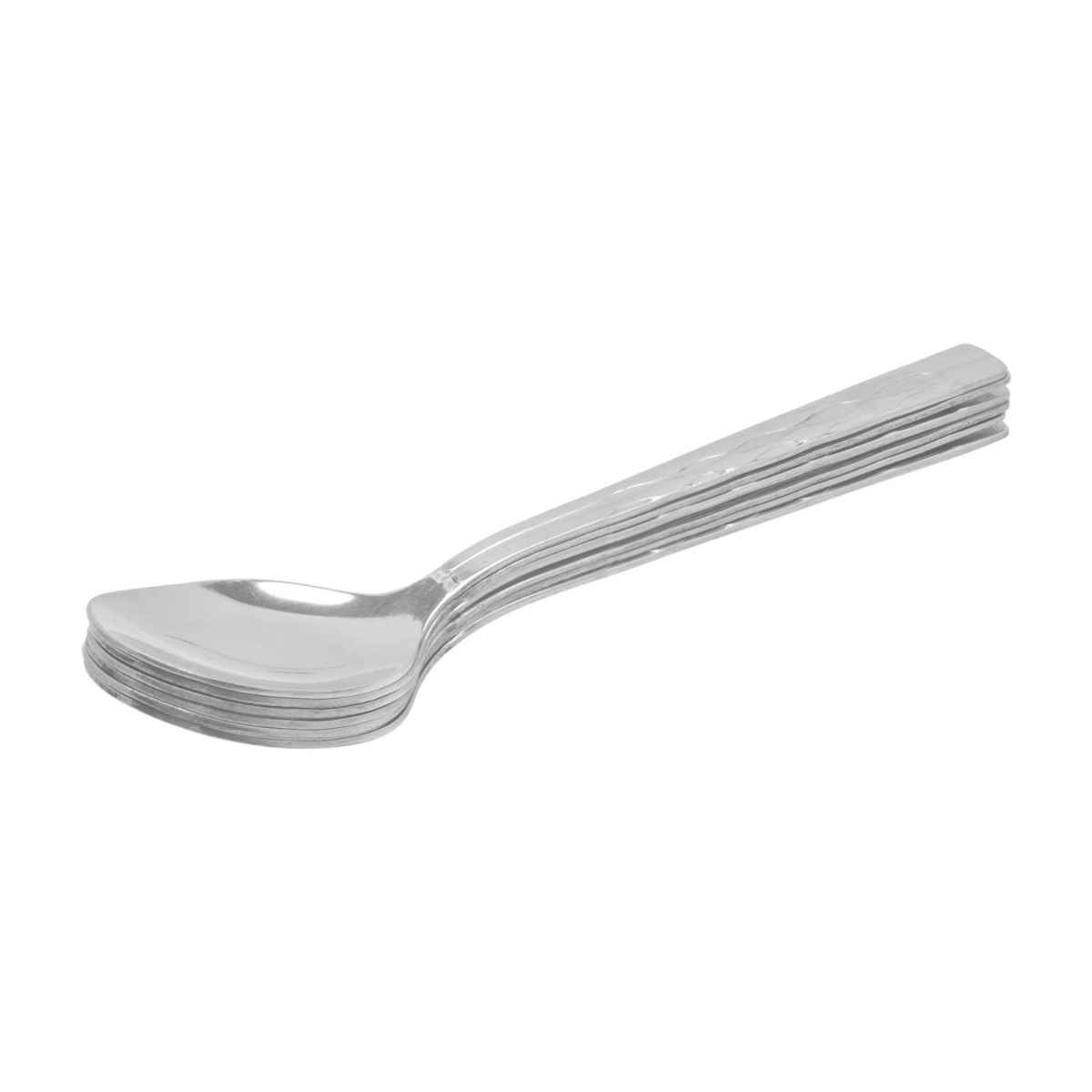 Raj Steel Dessert Spoon Set (Set Of 6)