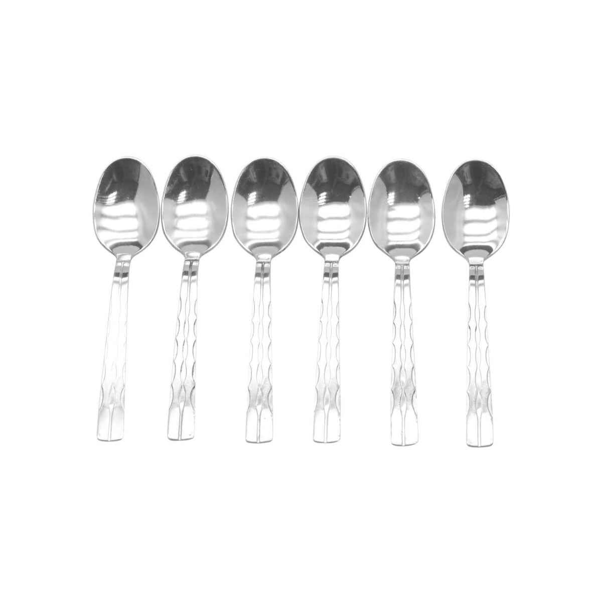 Raj Steel Coffee Spoon Set (Set Of 6)