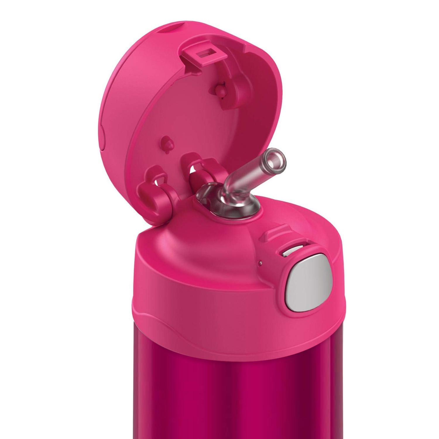 Thermos Funtainer Stainless Steel Kids Pink Bottle 355Ml, F40123Pk, Kids Water Bottle With Straw, Insulated Flask, Hydration Bottle With Lid