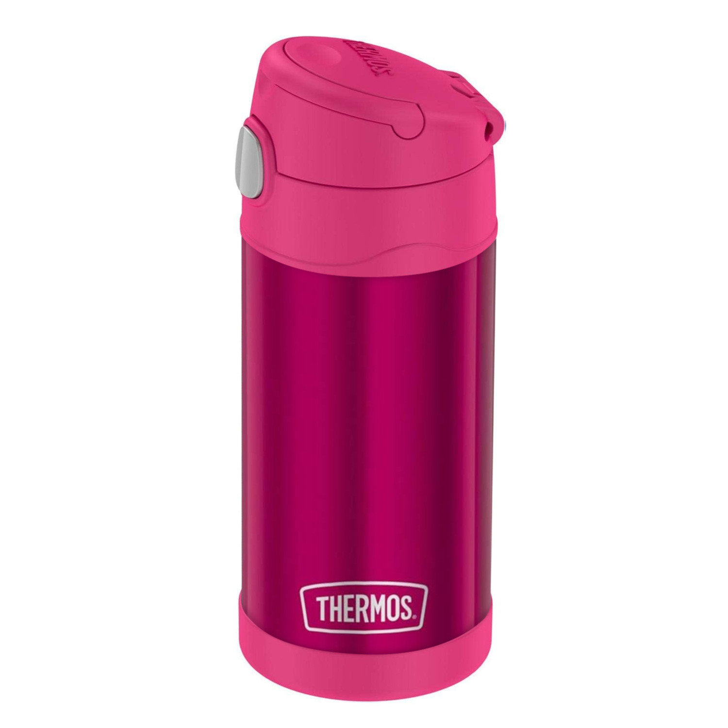 Thermos Funtainer Stainless Steel Kids Pink Bottle 355Ml, F40123Pk, Kids Water Bottle With Straw, Insulated Flask, Hydration Bottle With Lid