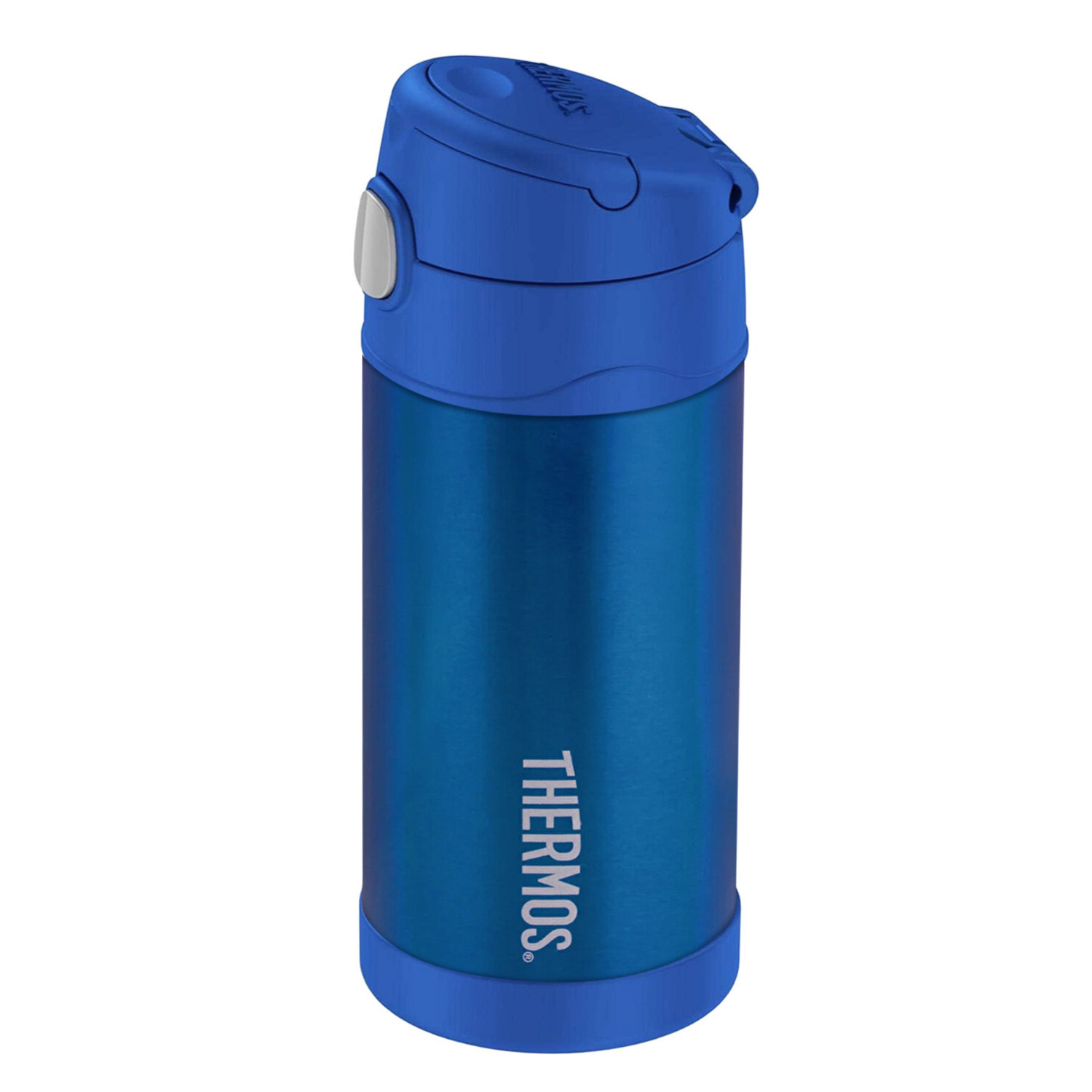 Thermos Funtainer Stainless Steel Kids Blue Bottle 355Ml, F40123Bl, Kids Water Bottle With Straw, Insulated Flask, Hydration Bottle With Lid