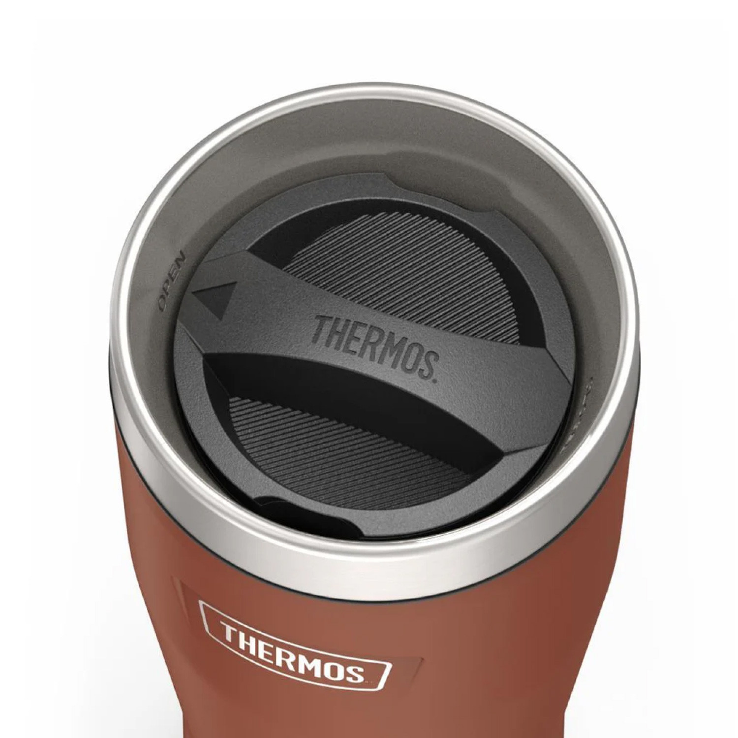 Thermos Icon Stainless Steel Vacuum Insulated Saddle Tumbler 470 Ml, Is1012Sd, Travel Mug, Tumbler With Handle, Coffee Mug