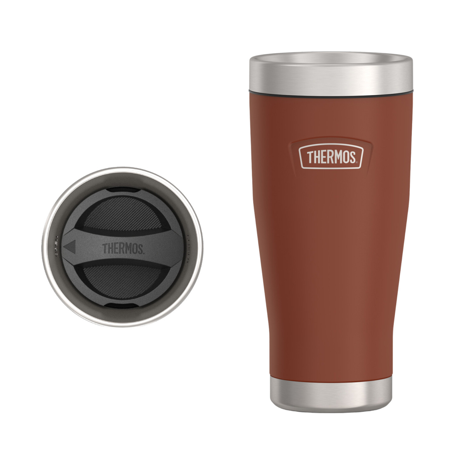 Thermos Icon Stainless Steel Vacuum Insulated Saddle Tumbler 470 Ml, Is1012Sd, Travel Mug, Tumbler With Handle, Coffee Mug