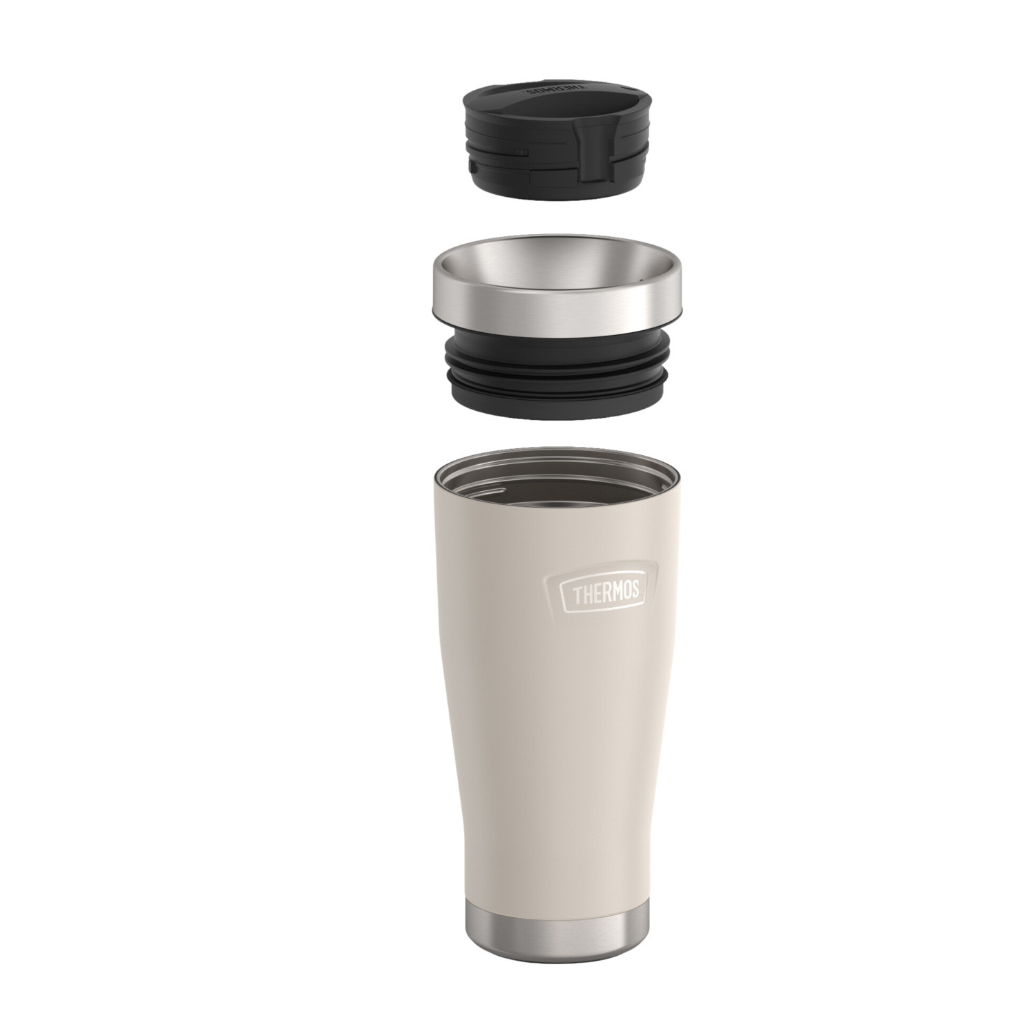 Thermos Icon Stainless Steel Vacuum Insulated Sandstone Tumbler 470 Ml, Is1012Sn, Travel Mug, Tumbler With Handle, Coffee Mug