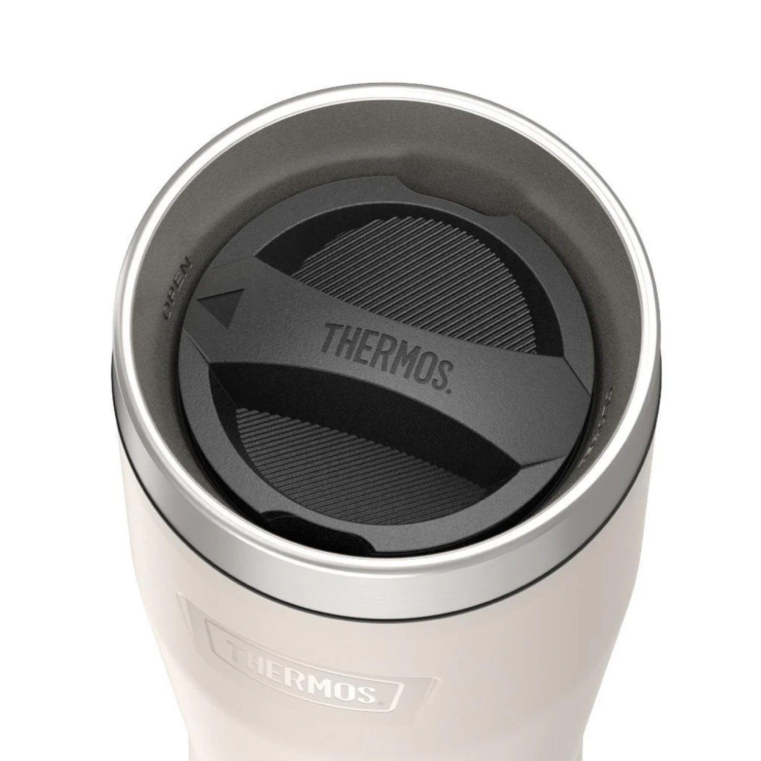 Thermos Icon Stainless Steel Vacuum Insulated Sandstone Tumbler 470 Ml, Is1012Sn, Travel Mug, Tumbler With Handle, Coffee Mug