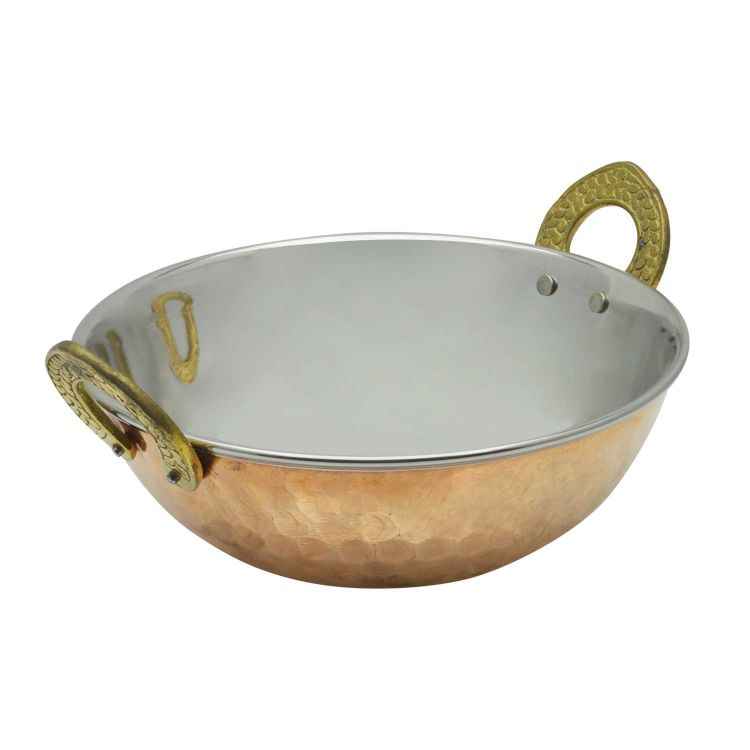 Raj Copper Serving Pot (Kadai)