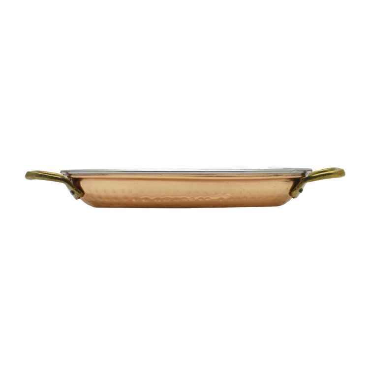 Raj Copper Oval Dish