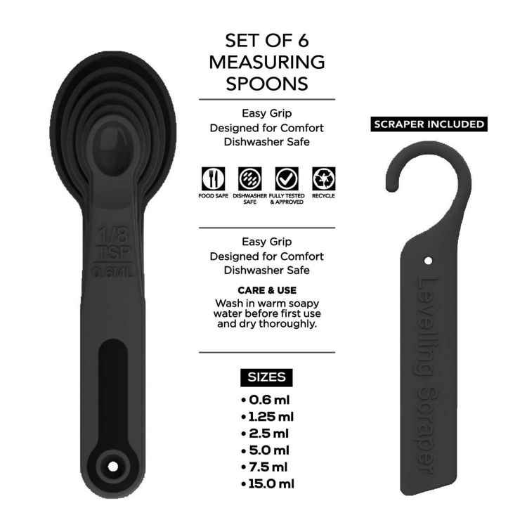 RAJ PLASTIC MEASURING SPOON 6 PCS SET