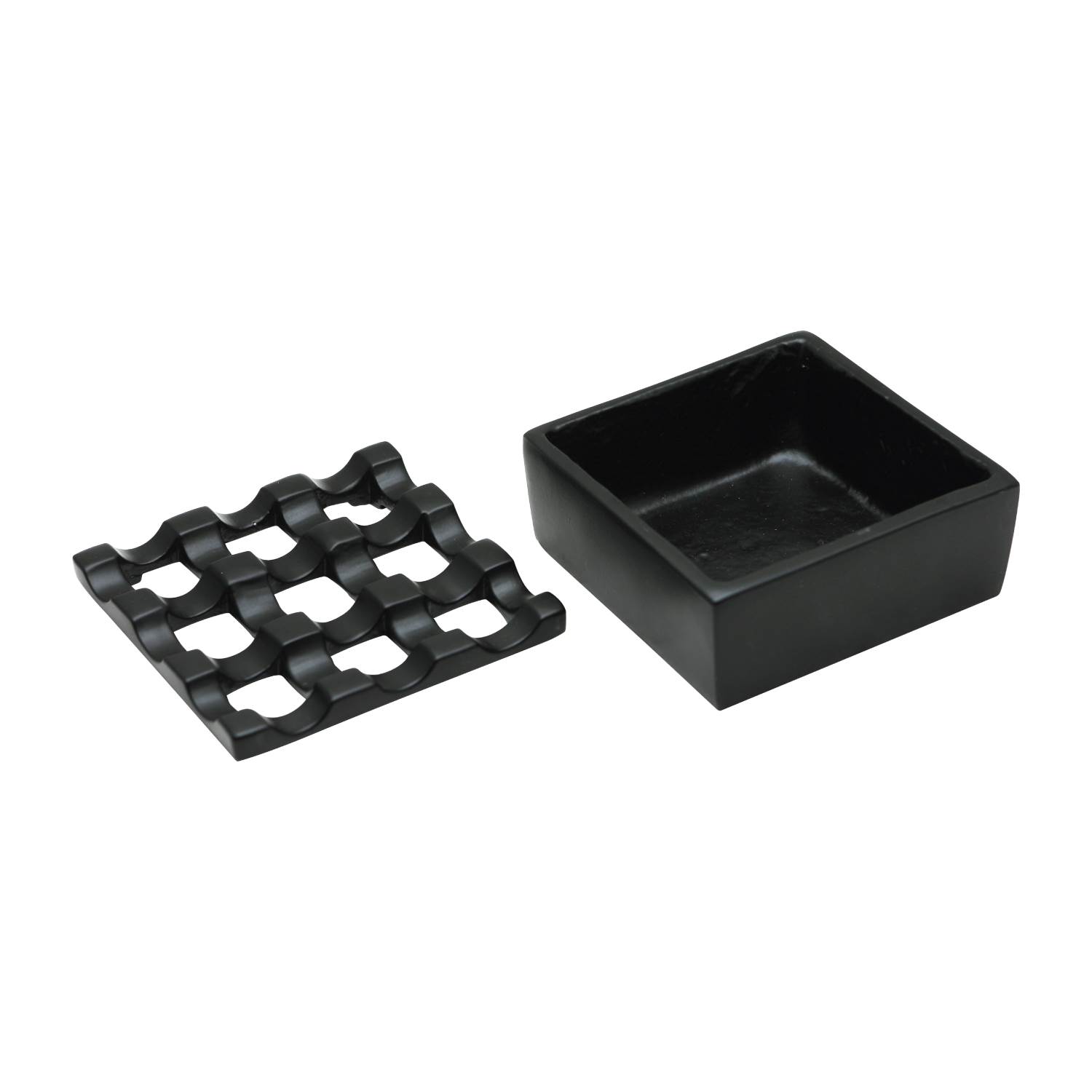 Raj 9 Hole Ash Tray - Black