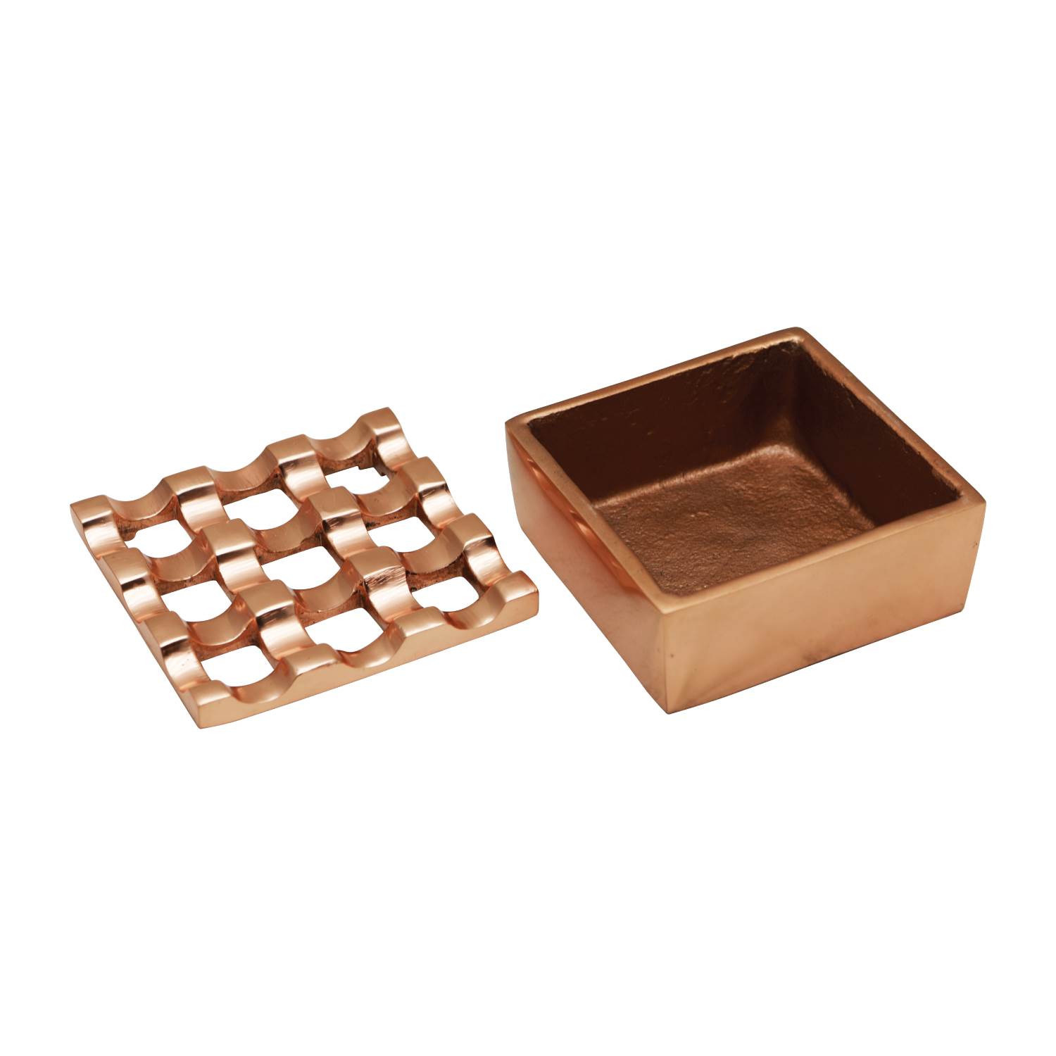 Raj 9 Hole Ash Tray - Copper