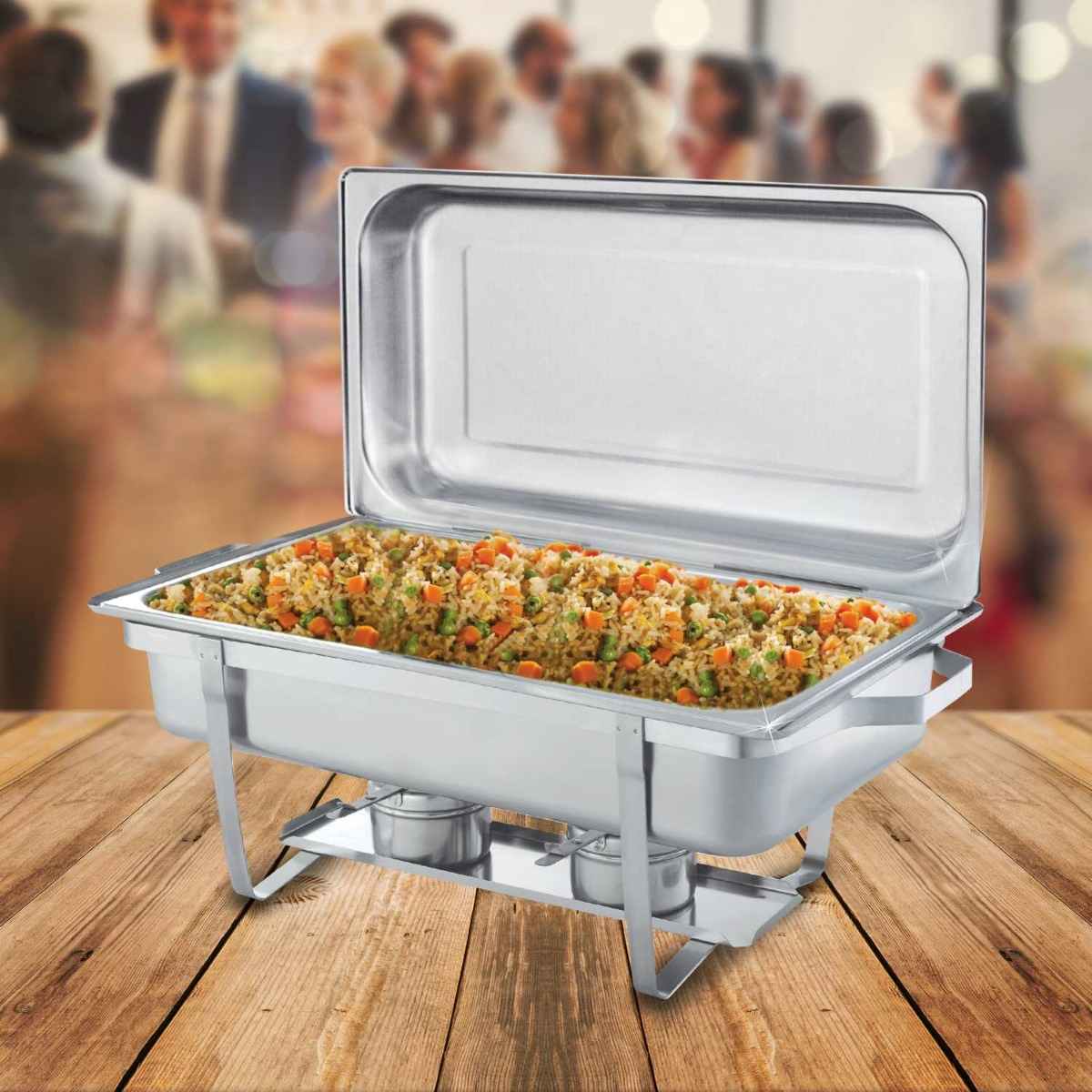 Raj Steel Rectangle Chafing Dish